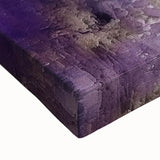 Close-up of abstract strokes wall art on stretched canvas, showcasing vibrant colors and textured details, ideal for modern home decor.