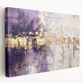 Abstract wall art featuring bold, colorful strokes on a stretched canvas, showcasing a modern design perfect for contemporary home decor. The side view highlights the artwork's depth and texture, making it an eye-catching focal point for any room. Ideal for art enthusiasts looking to elevate their interior aesthetics.