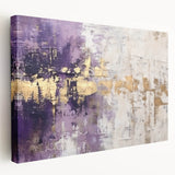 Abstract wall art featuring bold, colorful strokes on a stretched canvas, showcasing a modern design perfect for contemporary home decor. The side view highlights the artwork's depth and texture, making it an eye-catching focal point for any room. Ideal for art enthusiasts looking to elevate their interior aesthetics.