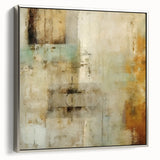 Framed canvas wall art showcasing abstract silver and gray strokes, ideal for modern decor. The artwork emphasizes fluid design and elegance, enhancing any interior space.