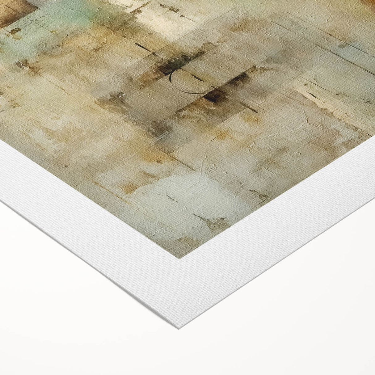Abstract strokes wall art on rolled canvas, showcasing vibrant colors and dynamic patterns, perfect for modern home decor. Packaged securely in a sturdy tube for protection during shipping.
