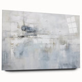 Abstract strokes wall art design displayed in a sleek acrylic frame, showcasing vibrant colors and dynamic patterns. Perfect for modern home decor.