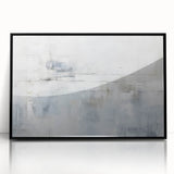 Framed wall art showcasing abstract black strokes on a white background, adding a modern touch to home decor. Ideal for contemporary living spaces.