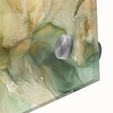 Abstract wall art featuring vibrant, multicolored strokes on acrylic glass, showcasing a dynamic blend of blues, oranges, and yellows that adds a modern touch to any decor. Perfect for contemporary art enthusiasts looking to enhance their space.