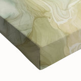 Close-up of abstract strokes wall art on stretched canvas, showcasing vibrant colors and intricate textures, perfect for modern home decor accents.