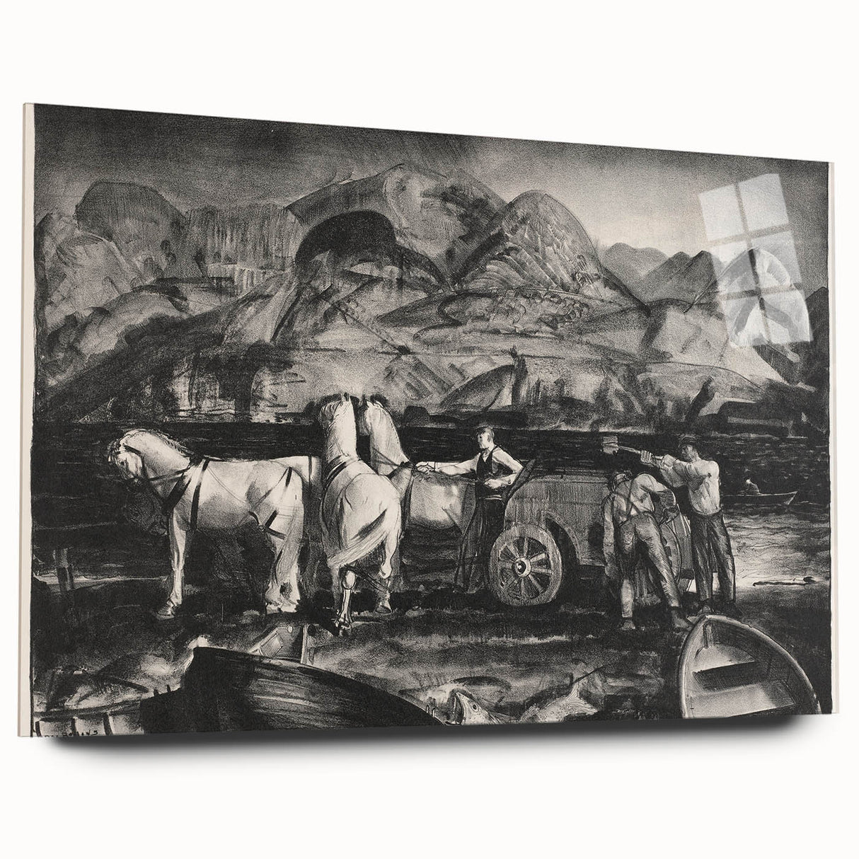 Modern Wall Art: The Sand Team by George Wesley Bellows