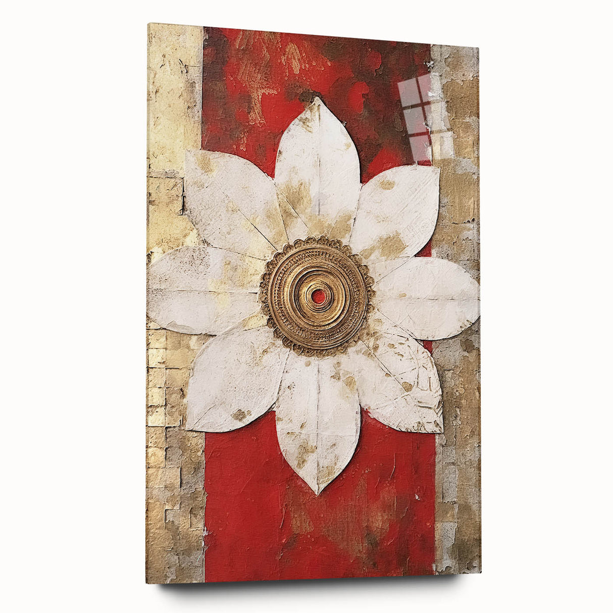 Abstract wall art featuring colorful strokes in a modern design, displayed in a sleek acrylic glass frame. Perfect for adding a vibrant touch to contemporary interiors.