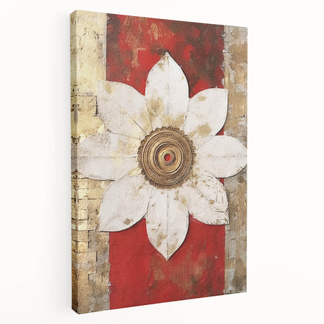 Stretched canvas featuring abstract strokes in vibrant colors, showcasing a modern artistic design, perfect for enhancing contemporary home decor.