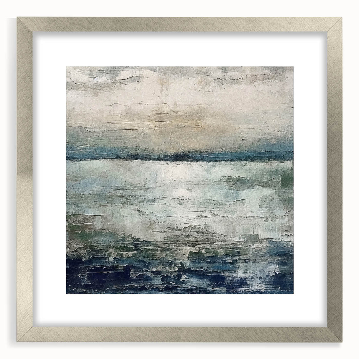 Abstract strokes wall art framed in silver, showcasing vibrant colors and intricate designs, perfect for modern home decor and artistic displays.