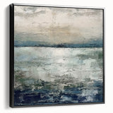 Framed abstract strokes wall art in black and white, showcasing dynamic brushwork and a modern design, perfect for contemporary home decor.
