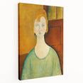 Modern Wall Art: Girl in Green Blouse - Contemporary Art Print