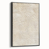 Framed canvas wall art showcasing abstract black strokes on a textured background, perfect for modern home decor. Side view highlights the sleek frame design.