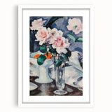 Modern Wall Art: Pink Roses in Vase - Elegant Contemporary Print