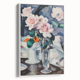 Modern Wall Art: Pink Roses in Vase - Elegant Contemporary Print