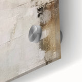 Close-up of abstract strokes wall art design on acrylic glass, showcasing vibrant colors and fluid patterns, ideal for modern home decor and artistic ambiance.