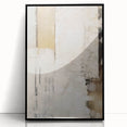 Abstract wall art featuring bold black strokes on a white background, framed in sleek black acrylic, showcasing modern design elements perfect for contemporary decor.