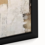 Close-up of abstract strokes wall art in a sleek black frame, showcasing vibrant colors and dynamic patterns, perfect for modern home decor and artistic aesthetics.