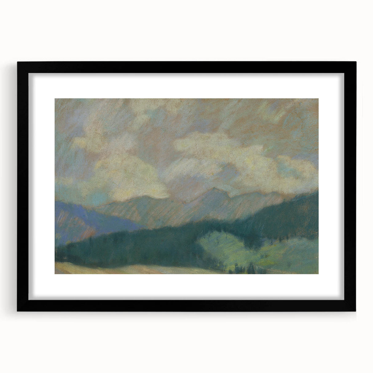 Modern Wall Art: Serene Mountain Landscape by Zolo Palugyay