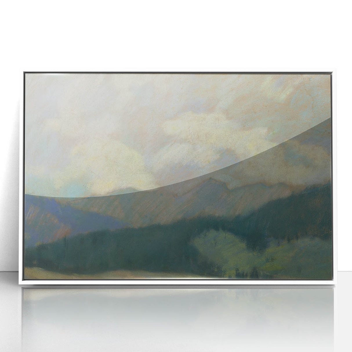 Modern Wall Art: Serene Mountain Landscape by Zolo Palugyay
