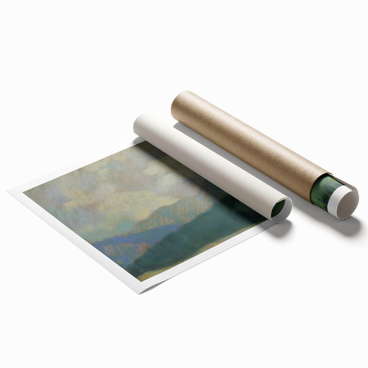 Modern Wall Art: Serene Mountain Landscape by Zolo Palugyay