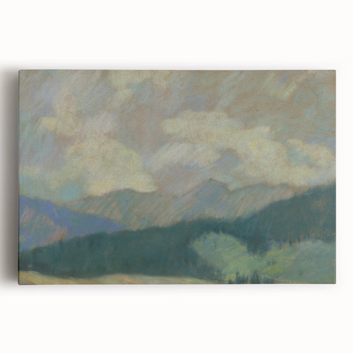 Modern Wall Art: Serene Mountain Landscape by Zolo Palugyay