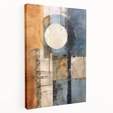 Abstract strokes wall art on stretched canvas, showcasing vibrant colors and dynamic patterns, perfect for modern home decor. Ideal for adding a contemporary touch to any room.