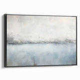 Framed canvas wall art displaying abstract black strokes on a textured background, showcasing modern design aesthetics. Perfect for contemporary home decor.