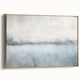 Framed canvas wall art showcasing abstract gold strokes against a neutral background, perfect for modern home decor. Ideal for adding elegance to living spaces.