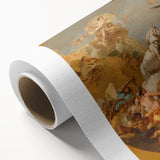 Romanticism Art: The Chariot of Aurora by Tiepolo Canvas Print