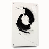 Minimalist Canvas Art for Dining Area - Black & White Abstract