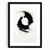 Minimalist Canvas Art for Dining Area - Black & White Abstract