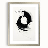 Minimalist Canvas Art for Dining Area - Black & White Abstract