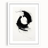 Minimalist Canvas Art for Dining Area - Black & White Abstract