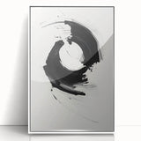 Minimalist Canvas Art for Dining Area - Black & White Abstract