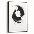 Minimalist Canvas Art for Dining Area - Black & White Abstract