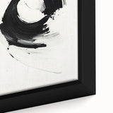 Minimalist Canvas Art for Dining Area - Black & White Abstract
