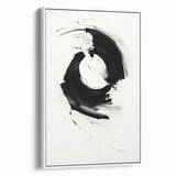 Minimalist Canvas Art for Dining Area - Black & White Abstract