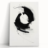 Minimalist Canvas Art for Dining Area - Black & White Abstract
