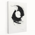 Minimalist Canvas Art for Dining Area - Black & White Abstract
