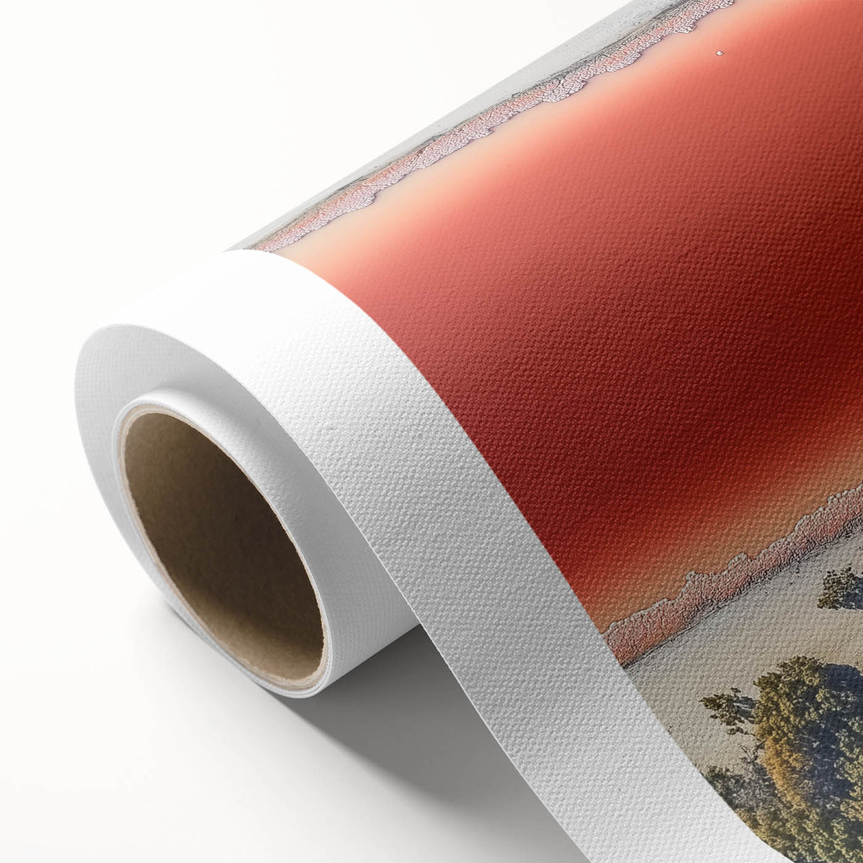 Professional Office Art – Abstract Red & Green Canvas Print