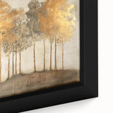 Close-up of a framed abstract landscape wall art piece showcasing vibrant colors and intricate textures, perfect for modern home decor. The artwork features a blend of earthy tones and dynamic shapes, enhancing any interior space with a contemporary artistic touch.