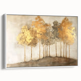 Abstract landscape wall art featuring vibrant colors and intricate textures, framed in white, showcasing a modern aesthetic perfect for contemporary decor.