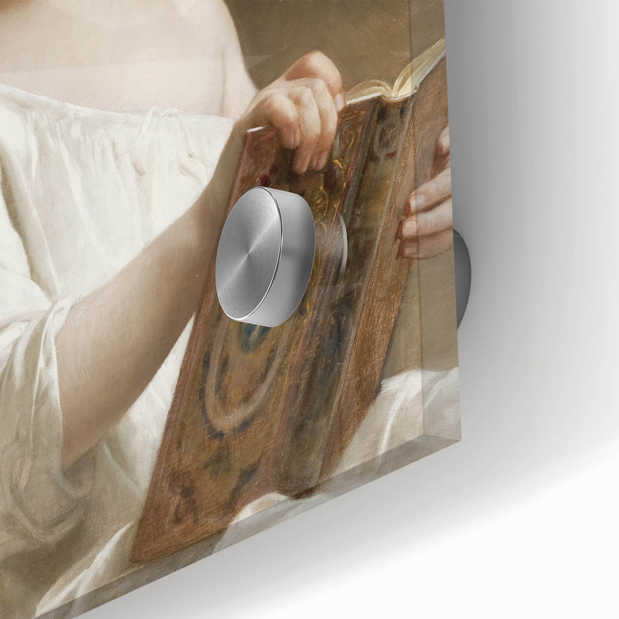 Classic Neoclassical Portrait Art Print - The Story Book by Bouguereau