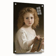Classic Neoclassical Portrait Art Print - The Story Book by Bouguereau