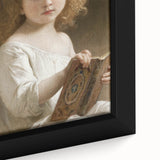 Classic Neoclassical Portrait Art Print - The Story Book by Bouguereau