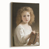 Classic Neoclassical Portrait Art Print - The Story Book by Bouguereau
