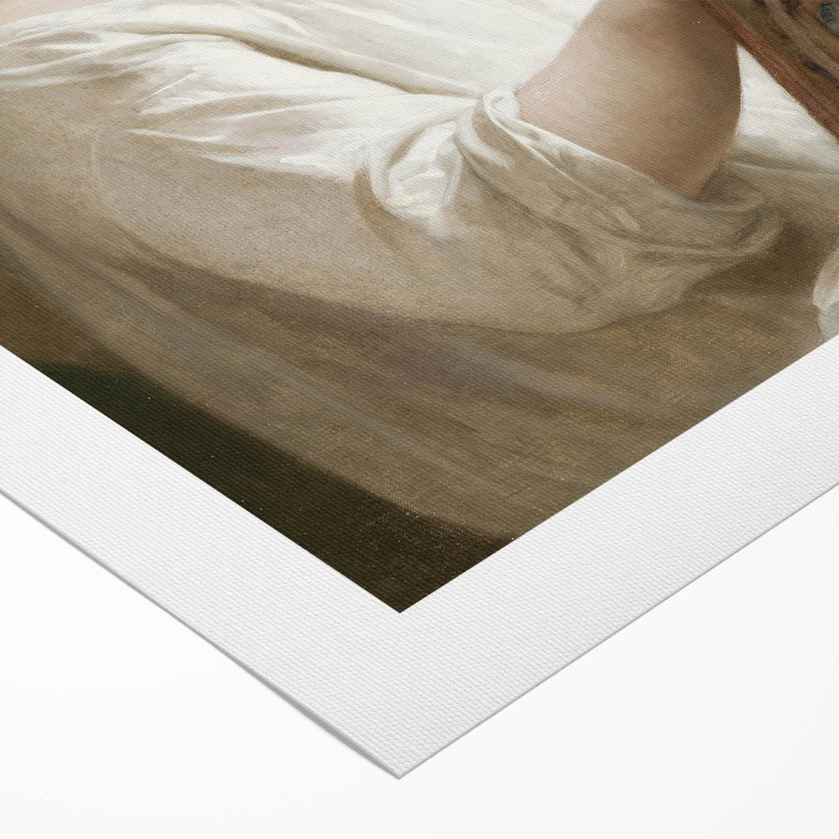 Classic Neoclassical Portrait Art Print - The Story Book by Bouguereau