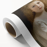 Classic Neoclassical Portrait Art Print - The Story Book by Bouguereau