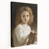 Classic Neoclassical Portrait Art Print - The Story Book by Bouguereau