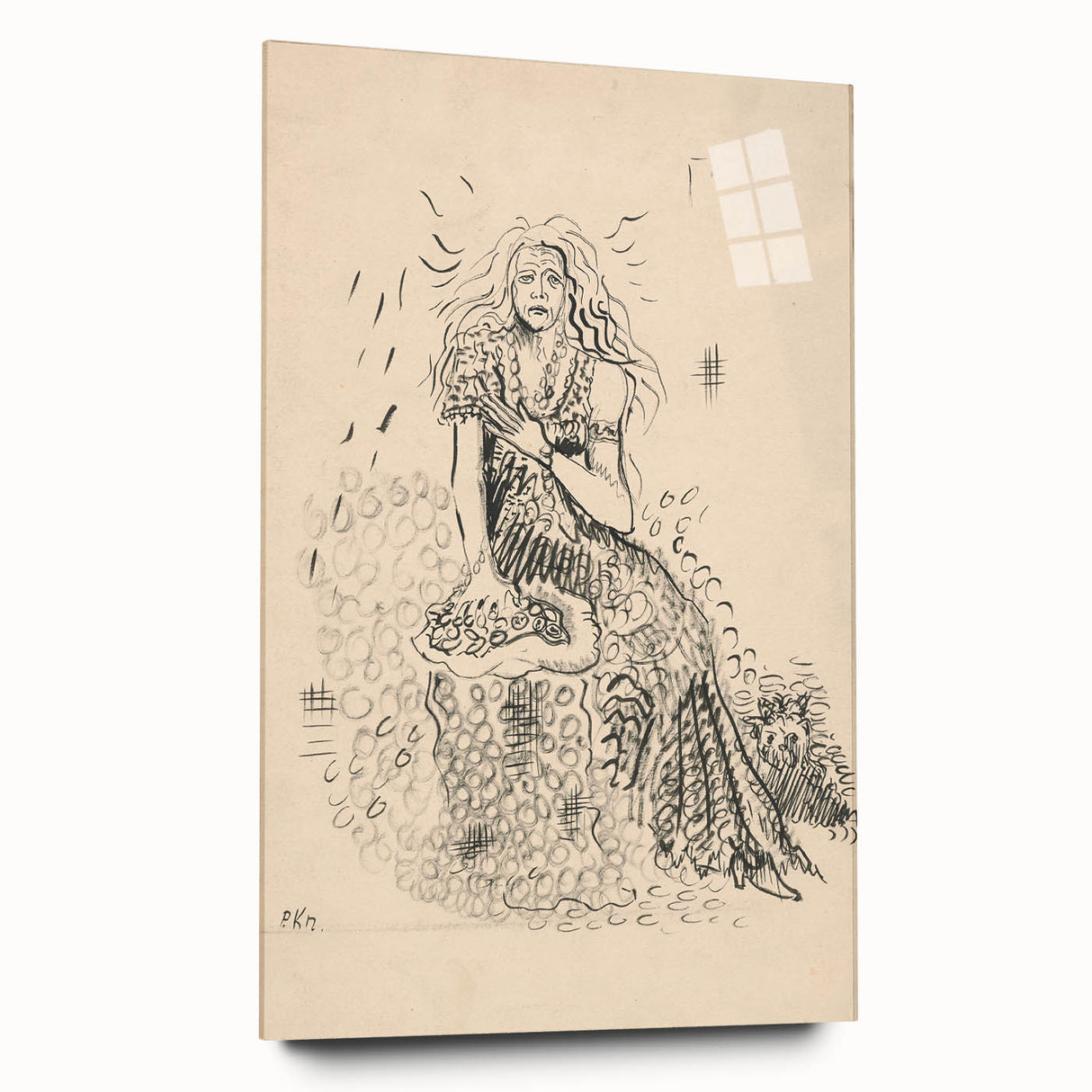 Expressionist Art: Fairy by Arnold Peter Weisz-Kubínčan Canvas Print